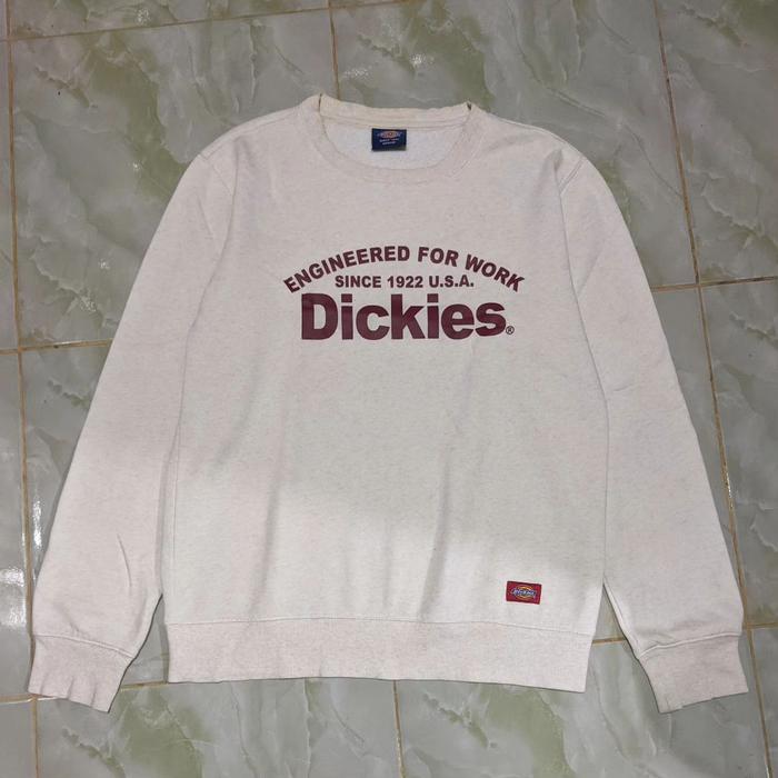 Crewneck Dickies Putih Tulang O.Melange Original Second Preloved