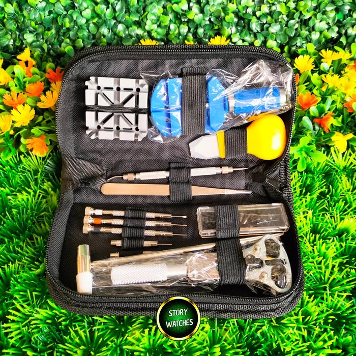 Toolkit Set Service Alat Lengkap Reparasi Servis Jam Tangan Fullset