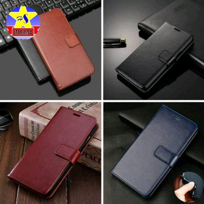 OPPO A15 Flip Case Wallet / Dompet kulit