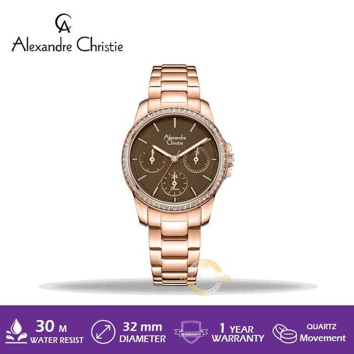 Jam Tangan Wanita Alexandre Christie AC 2A97 BF BRGDB Original