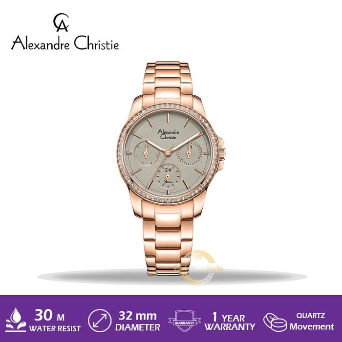 Jam Tangan Wanita Alexandre Christie AC 2A97 BF BRGGR Original