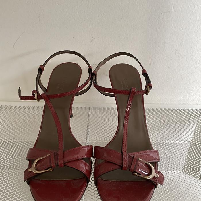 Sepatu Pump Heels Gucci Vernis Original 100%