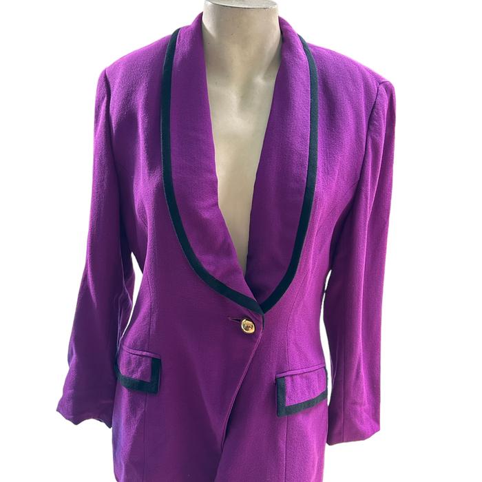 Vintage TAHARI Purple Blazer