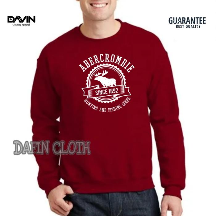 Sweater Cardigan Pria Abercrombie Hunting And Fishing Goods