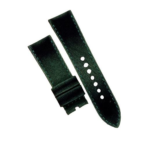 Premium Watch Straps Corum 21mm : Canvas Black Green
