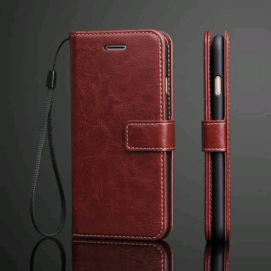 OPPO A1K REALME C2 Flip Case Wallet / Dompet kulit