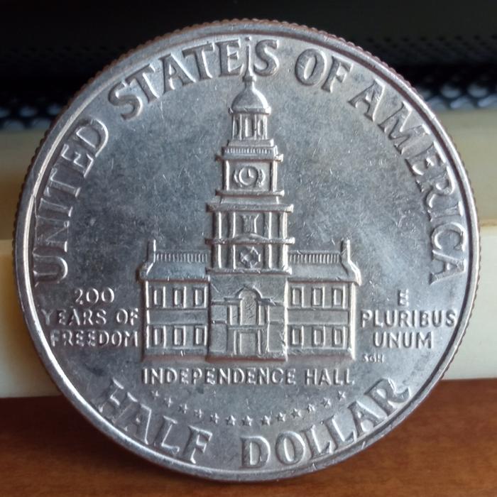 Koleksi Koin Amerika Serikat 1/2 Dollar 1976 Comemmorative K-3812