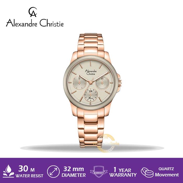 Jam Tangan Wanita Alexandre Christie AC 2A95 BF BRGGR Original