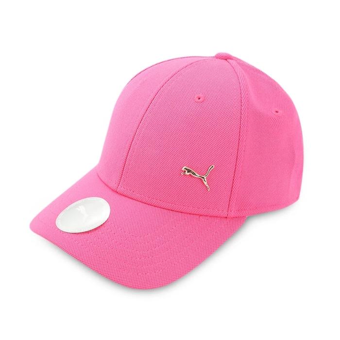 Puma Gold Metal Cat Cap Glowing Pink Logo Emas 024158-04 Topi Original