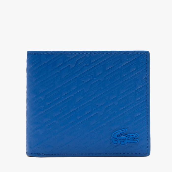 LACOSTE Men’s (Original) Logo Print Wallet - Blue