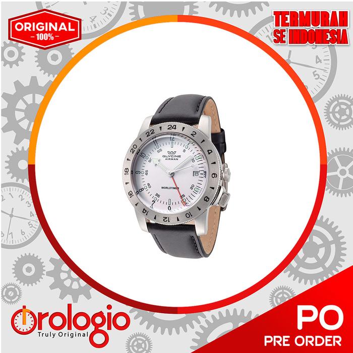 Jam tangan GLYCINE GL1050 Airman Worldtimer GMT Men's