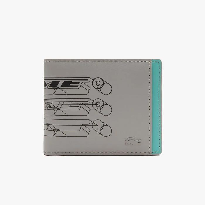 LACOSTE Men’s (Original) Contrast Lining Folding Wallet - Grey