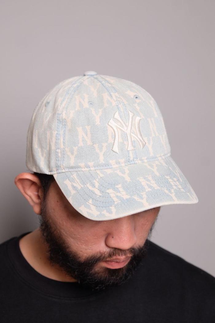 MLB NY Monogram Denim Blue Cap
