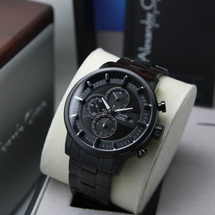 Jam Tangan Alexandre Christie Pria AC 6323 ORIGINAL - Full Black