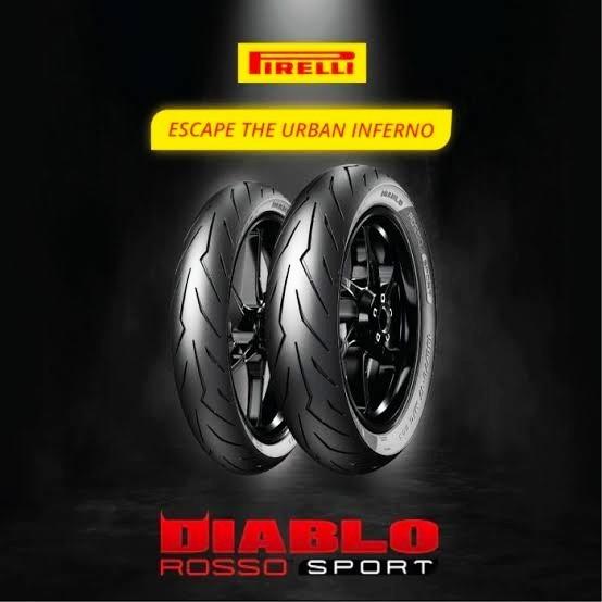 Ban Pirelli Diablo Rosso Sport ukuran 110/70 ring 17 dan150/60 ring 17