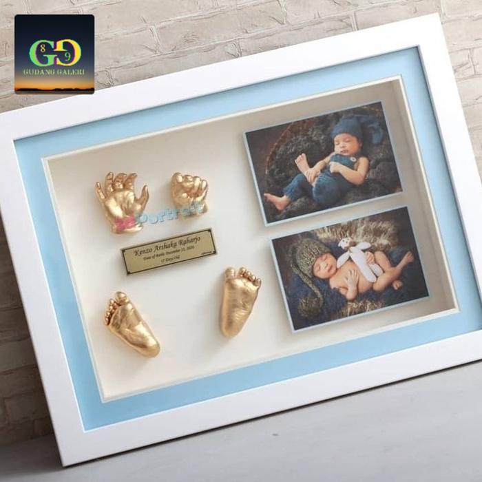 figura foto 3D 1 lubang kaki/tangan bayi
