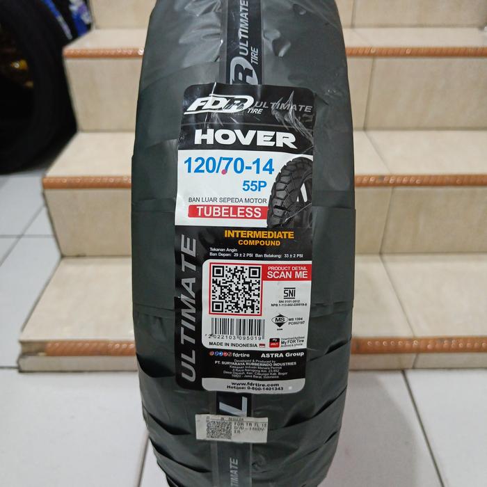 BAN TUBELESS 120/70-14 FDR HOVER PCX150, VARIO 160