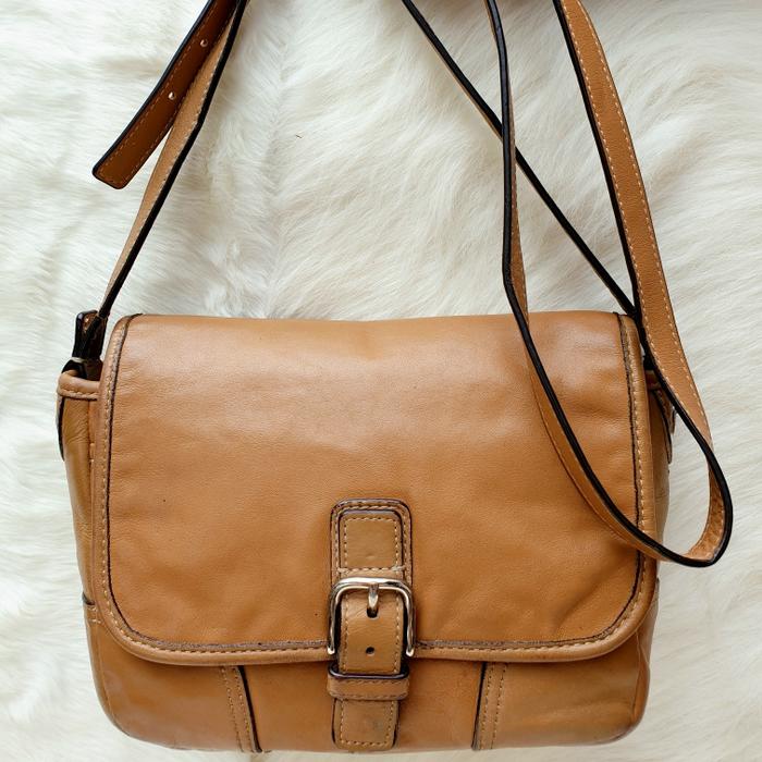 Tas Selempang Sling Bag Mini Kulit Asli Second Preloved