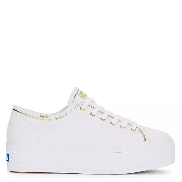 KEDS - SEPATU SNEAKERS WANITA ORIGINAL - Triple Up Canvas Piping