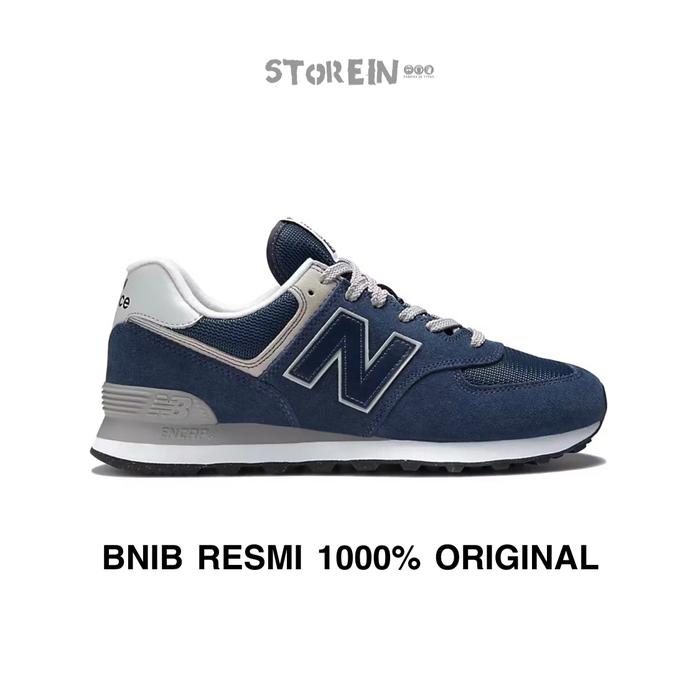 New Balance 574 Navy White ML574EVN Original (PT MAP)
