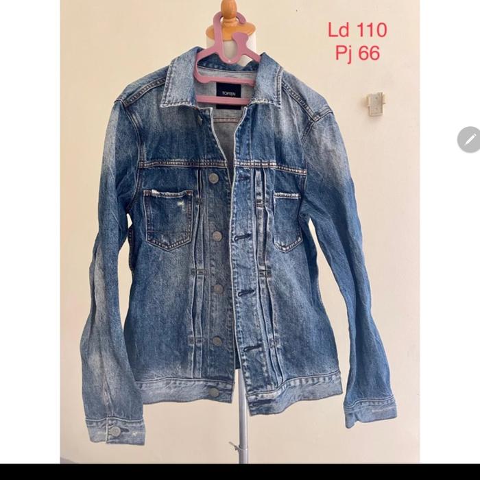 Topten jaket jeans pria jaket denim pria