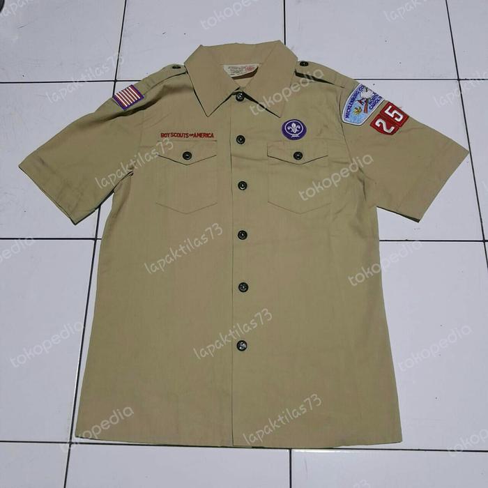 Shirt Boy Scout Of America Official Second Preloved Kemeja Pramuka