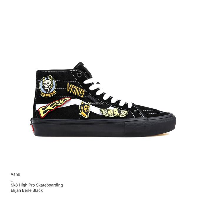 Vans Sk8 High Pro Skate x Elijah Berle Black Original