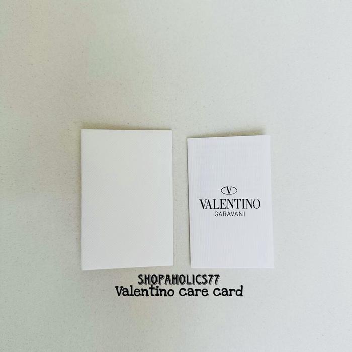 Valentino care card / booklet