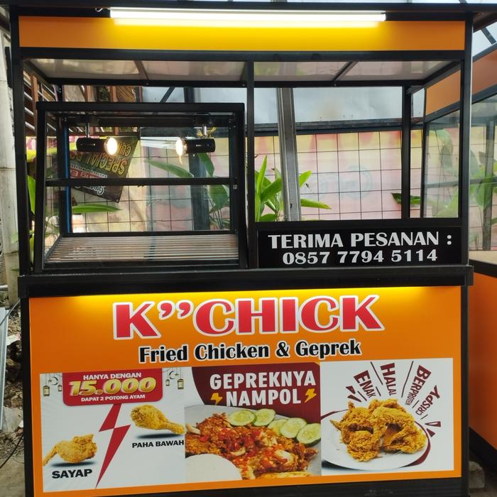 gerobak fried chicken/etalase fried chicken