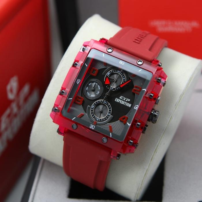 Jam Tangan Wanita EXPEDITION E 6808 RED ORIGINAL