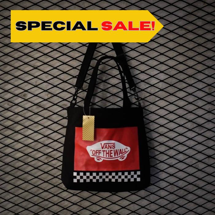 Totebag Vans 2 Way Black Original