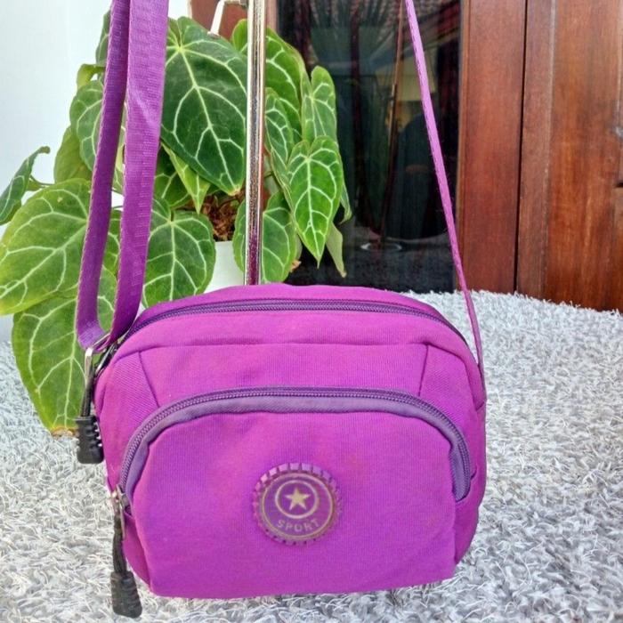 Second - tas branded - Sport - ungu, mulus