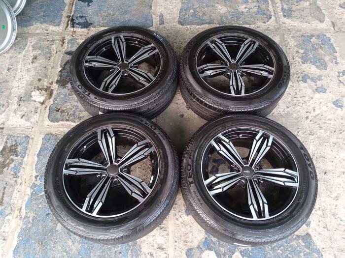 velg seken bekas hsr merkin ring 17 lubang 5x114 + ban 225 55 R17
