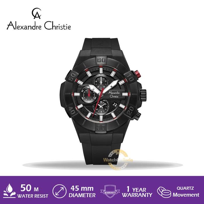 Jam Tangan Pria Alexandre Christie AC 6649 MC RIPREBA Original