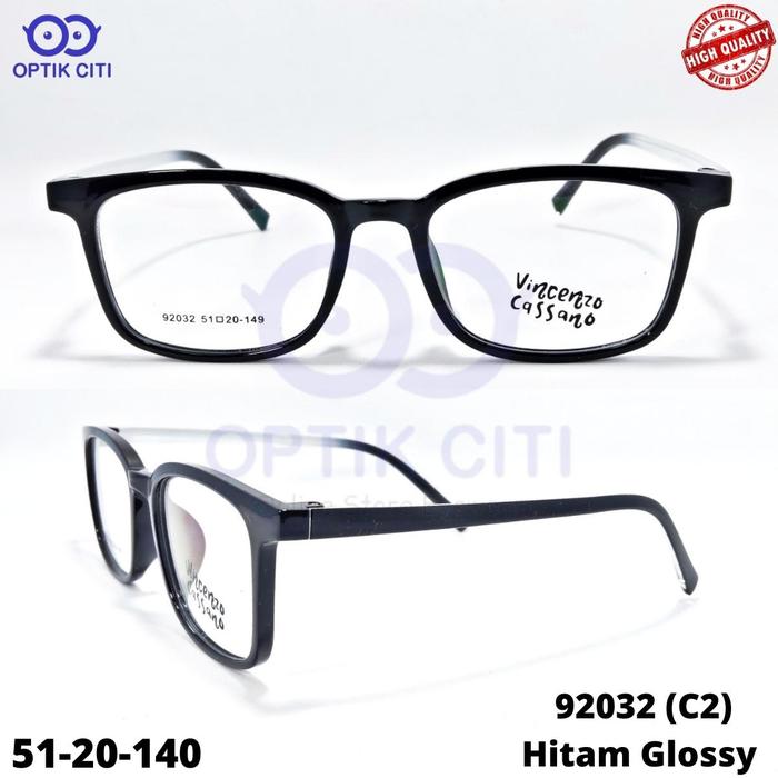 Frame Kacamata Pria Wanita Kotak Vincenzo C 92032 Ringan Grade Premium