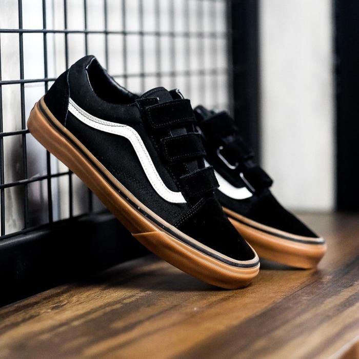Vans Old Skool Velcro Black Gum Original