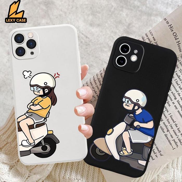 READY Case Couple Motor Lucu SM043 REALME C11 C12 C15 C17 C20 C21Y