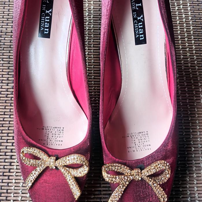 heels cantik pesta preloved