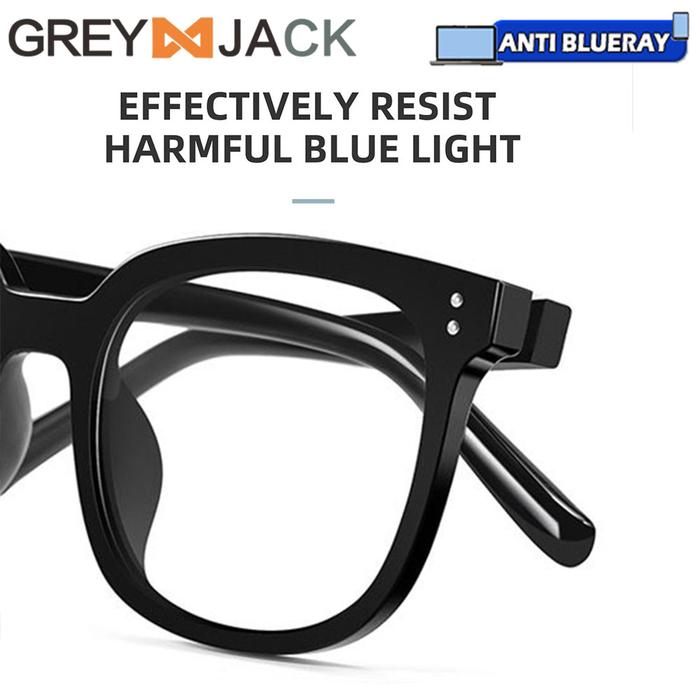 Grey Jack Kacamata Antiradiasi Blueray Bentuk KotakTR+Acetate K9130