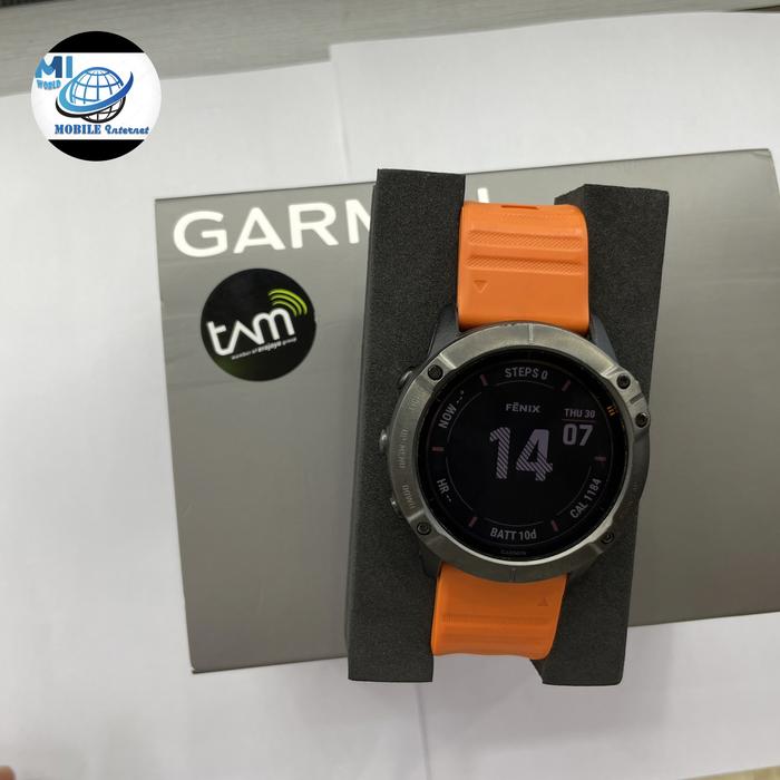 Garmin Fenix 6X Pro sollar Bekas original resmi tam Second jam tangan