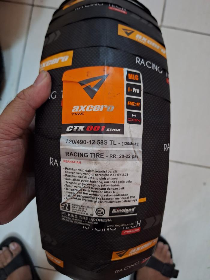 KINGLAND AXCERO CTX-001 100/80-12 120/80-12 Ban Slick Vespa Scoopy