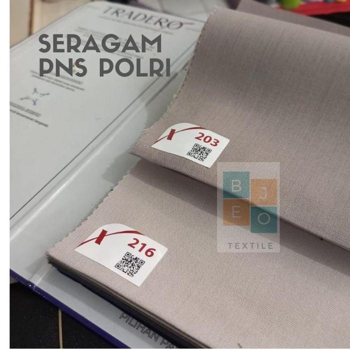 Kain seragam dinas Pns Polri Tradero Maxistyle wol sensation