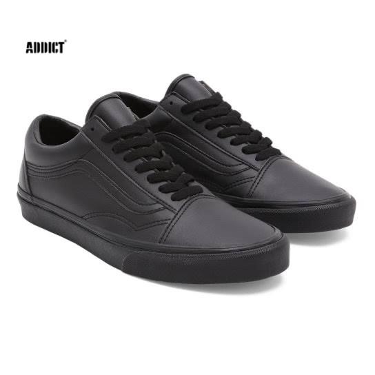 Vans Old Skoll Classic Tumble Mono Black Leather