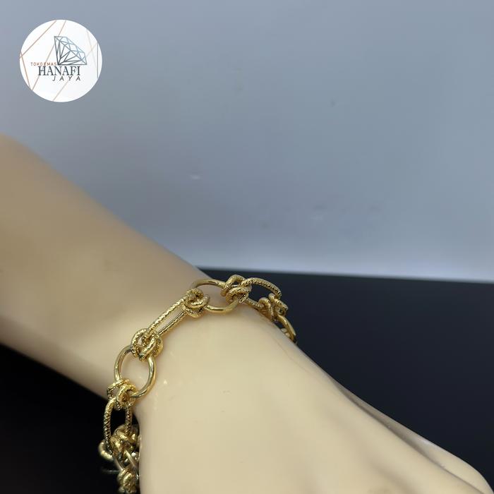 Gelang Rantai Emas Wanita. Gelang Emas 70% / 16 K. Gelang Rantai Emas