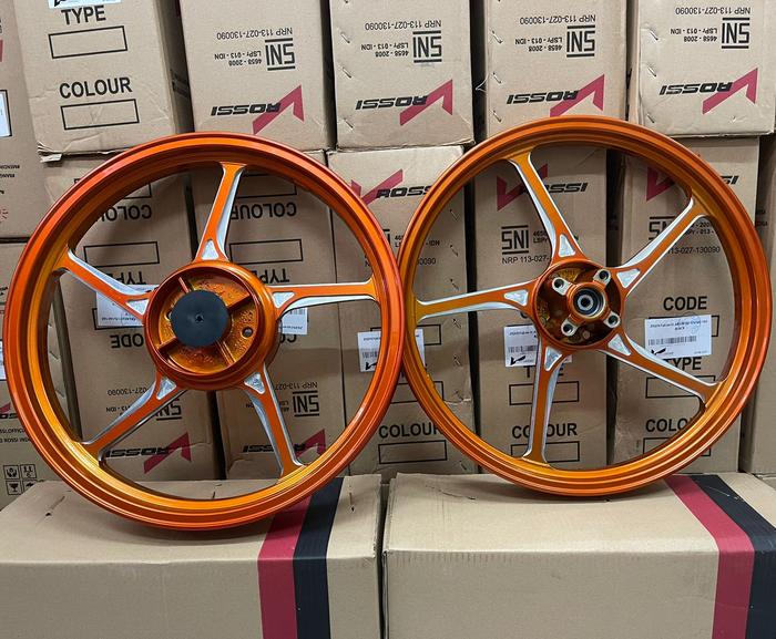 Velg Racing Vrossi Sprint Prime Jupiter Mx & Mx King 17x160/185 Orange-Chrome