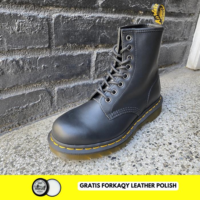 Sepatu Dr. Martens 1460 Black Nappa
