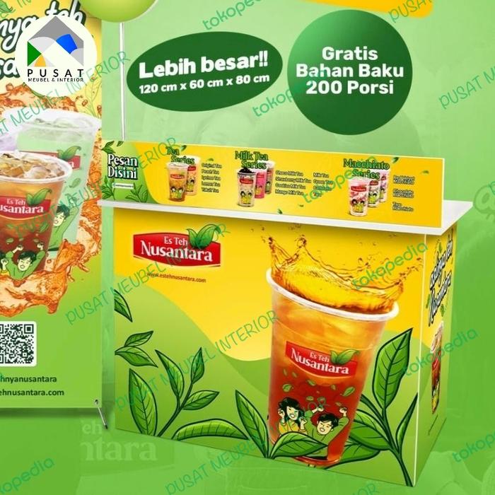 Booth es teh nusantara / gerobak es teh solo / gerobak es teh manis