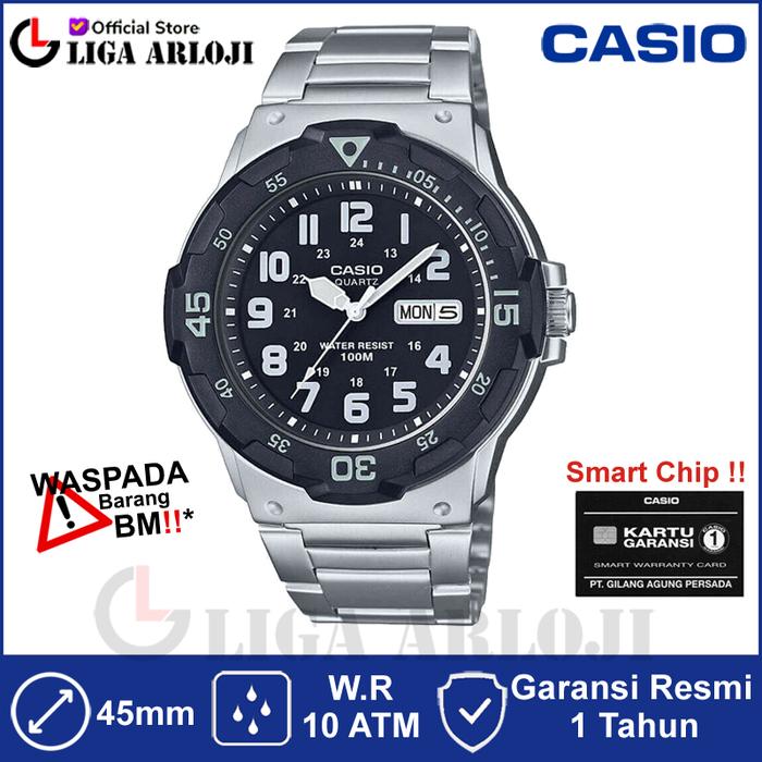 CASIO MRW-200HD-1BVDF - Jam Tangan Pria - Stainless Steel - MRW200HD