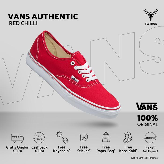 Vans Original | Vans Authentic Red Chilli