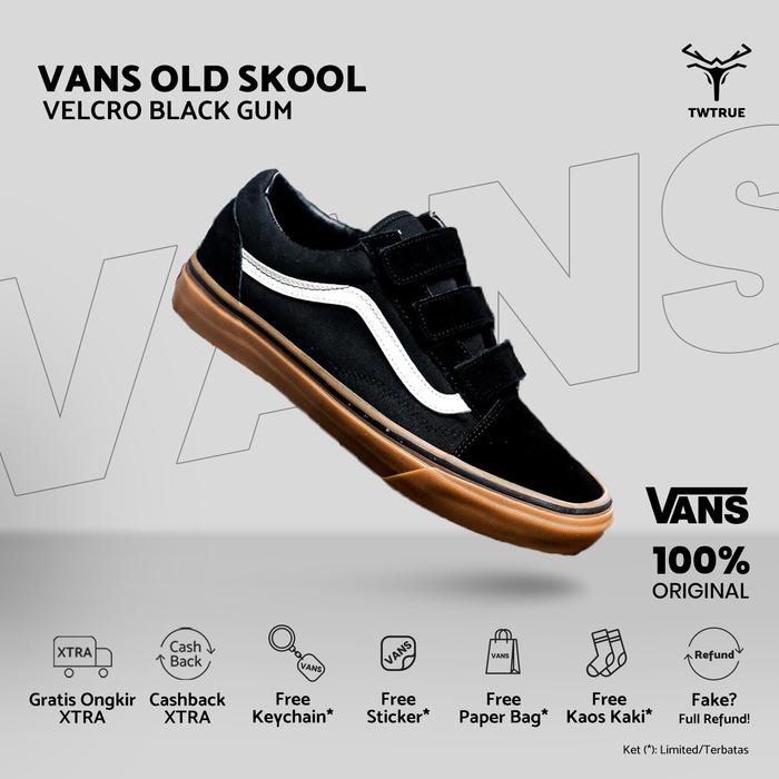Vans Original | Vans Old Skool Velcro Black Gum